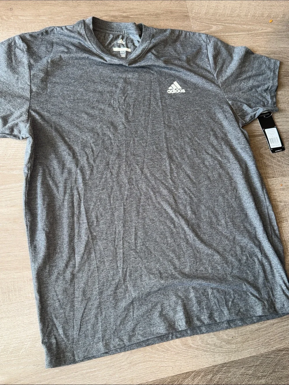Adidas Men’s Performance Golf Polo Tee Heathered Gray L NWT